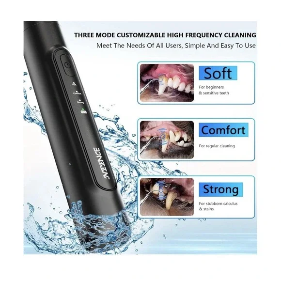 NEENCE Dog Electric Toothbrush Ultrasonic Teeth Cleaner with LED Light for Dogs - Picture 3 of 7